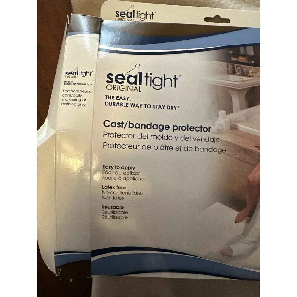 Brand New Adult Seal Tight Cast / Bandage Shower / Water Protector Seal in Box